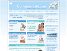 Tablet Screenshot of contentedbaby.com